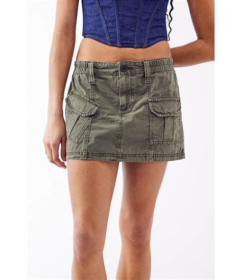 y2k cargo skirt|More.